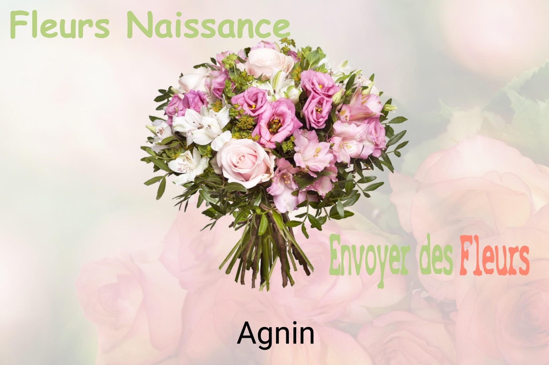 Bouquet de fleurs de naissance livré à Agnin